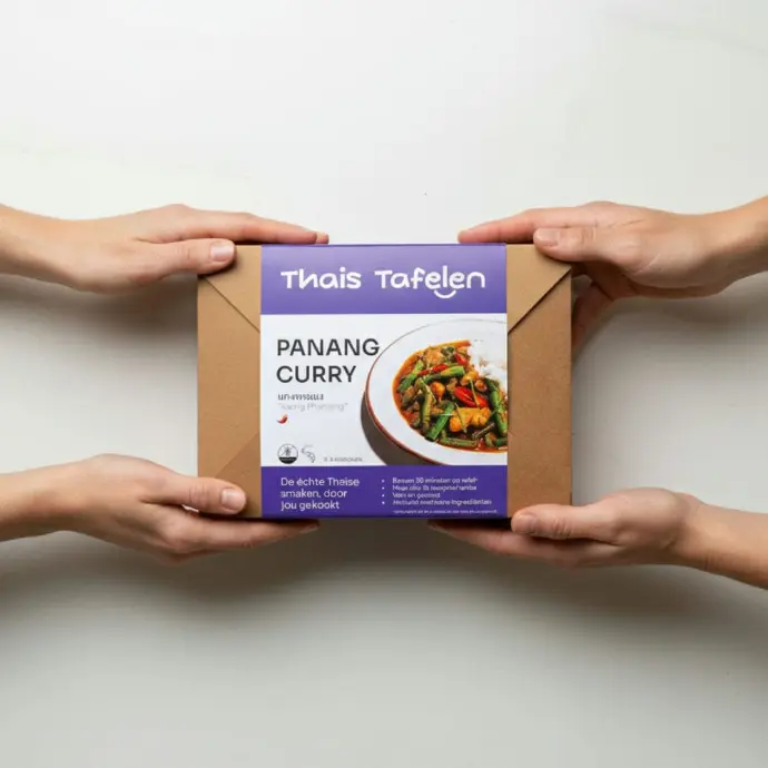 Thais Tafelen panang kookbox geven